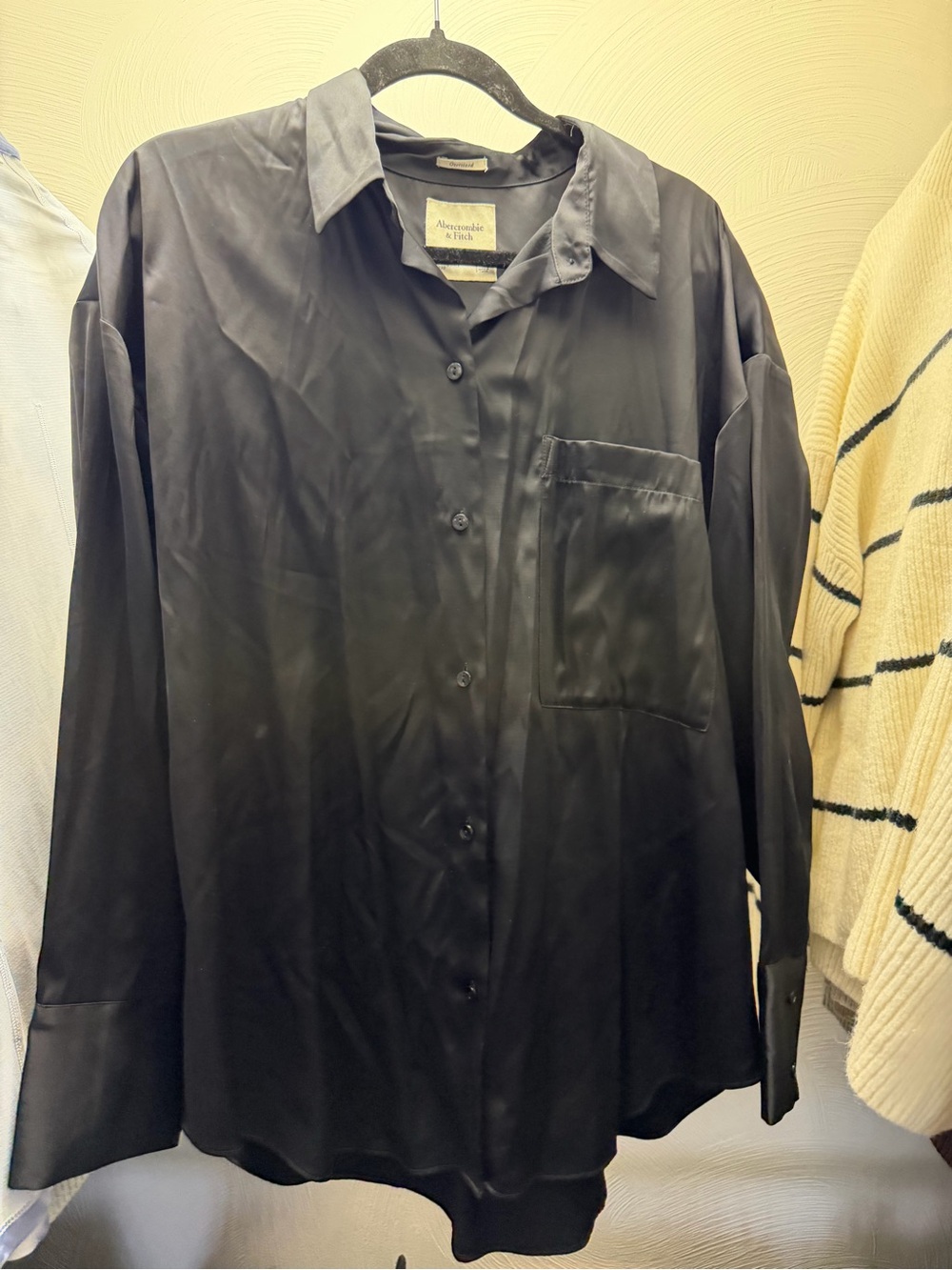 Abercrombie Satin Button Down Shirt